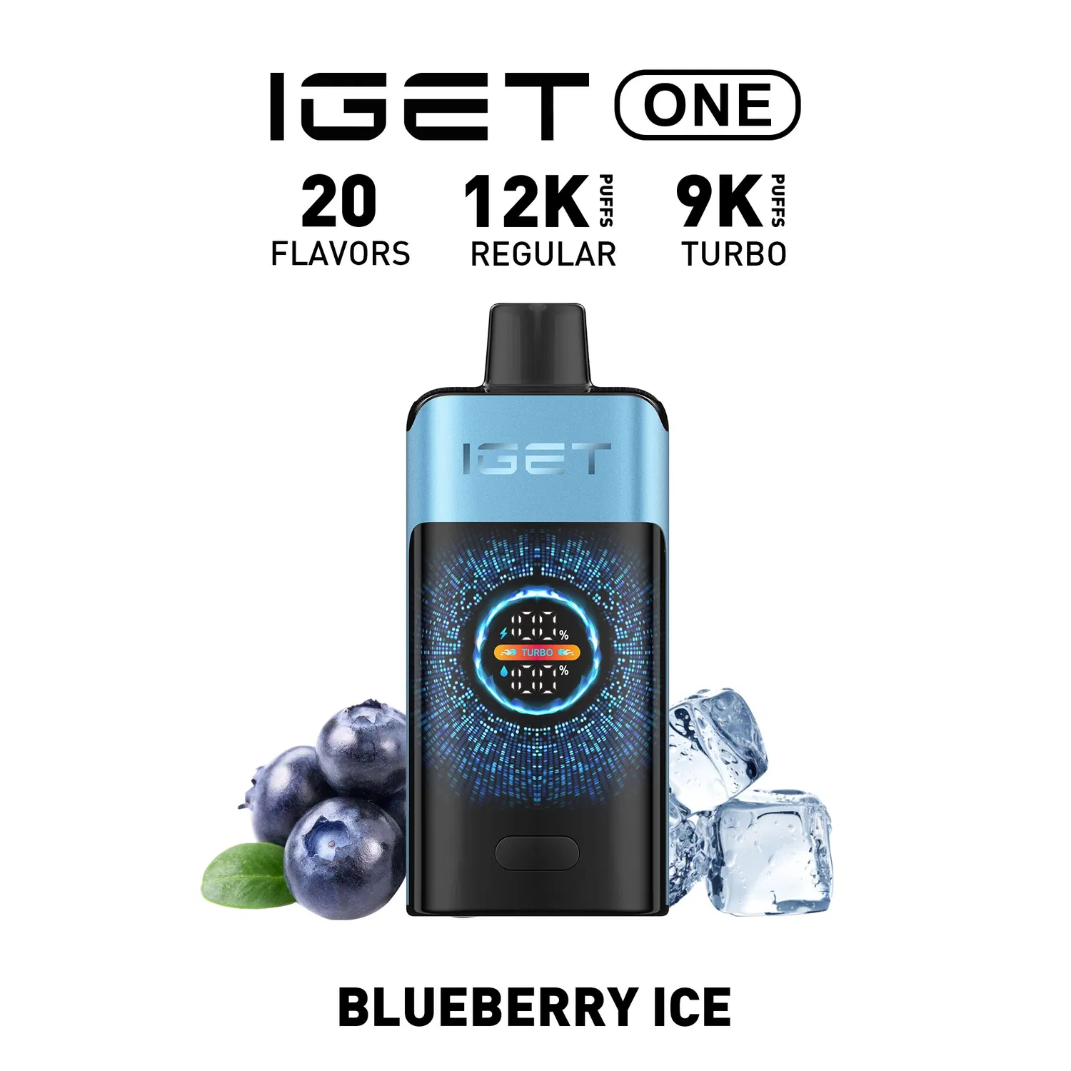 IGET ONE 12,000 Puffs - Blueberry Ice