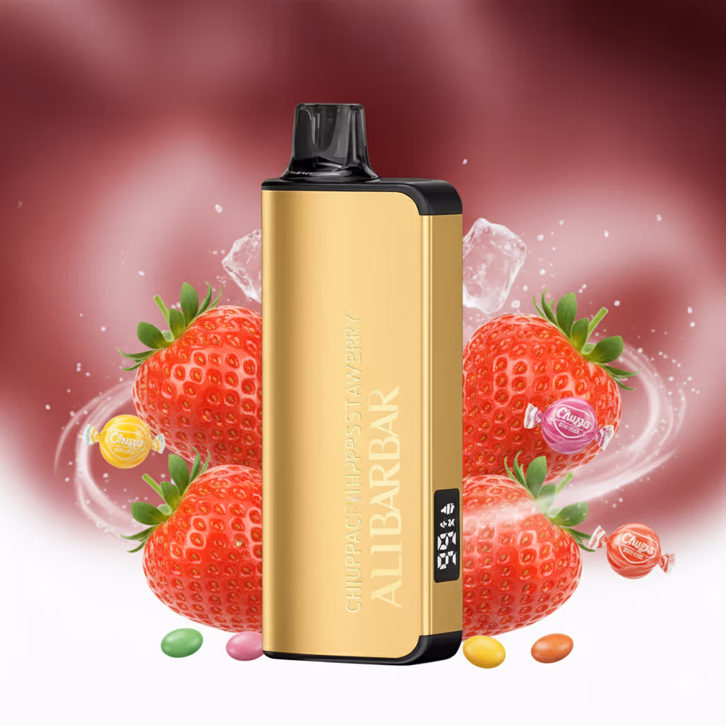 ALIBARBAR INGOT 9000 Puffs - Chupa Chups Strawberry