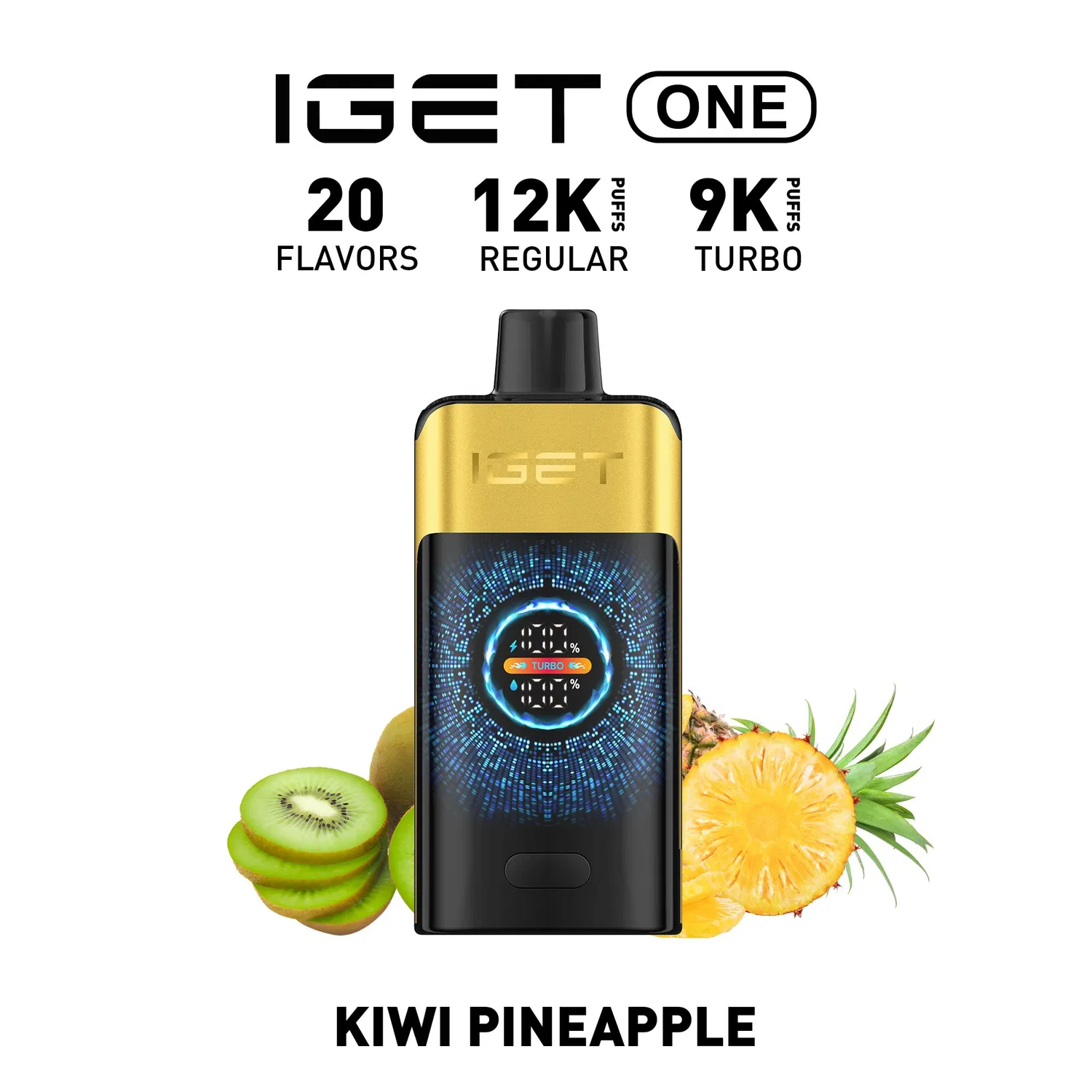 IGET ONE 12,000 Puffs - Kiwi Pineapple