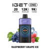 IGET ONE 12,000 Puffs - Raspberry Grape Ice