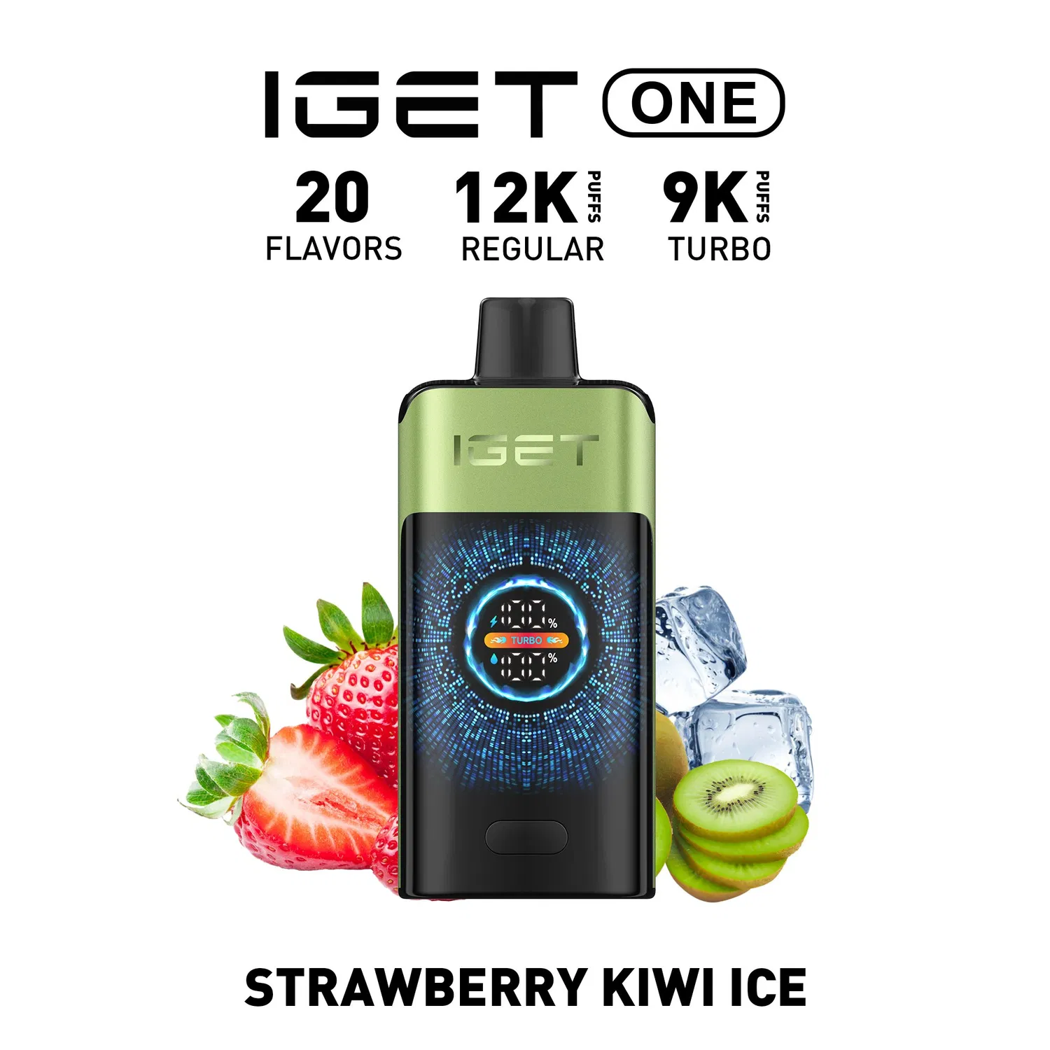 IGET ONE 12,000 Puffs - Strawberry Kiwi Ice