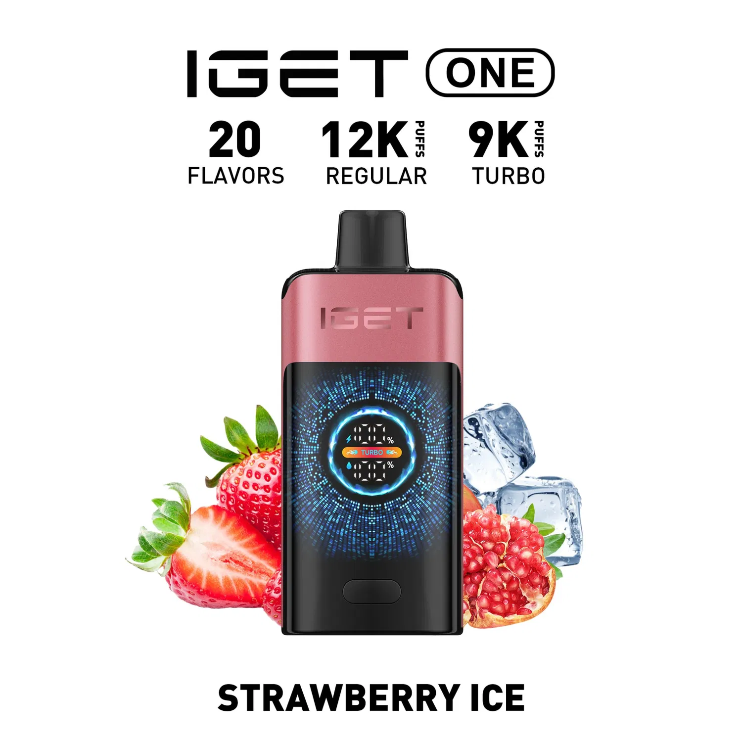 IGET ONE 12,000 Puffs - Strawberry Pomegranate Ice
