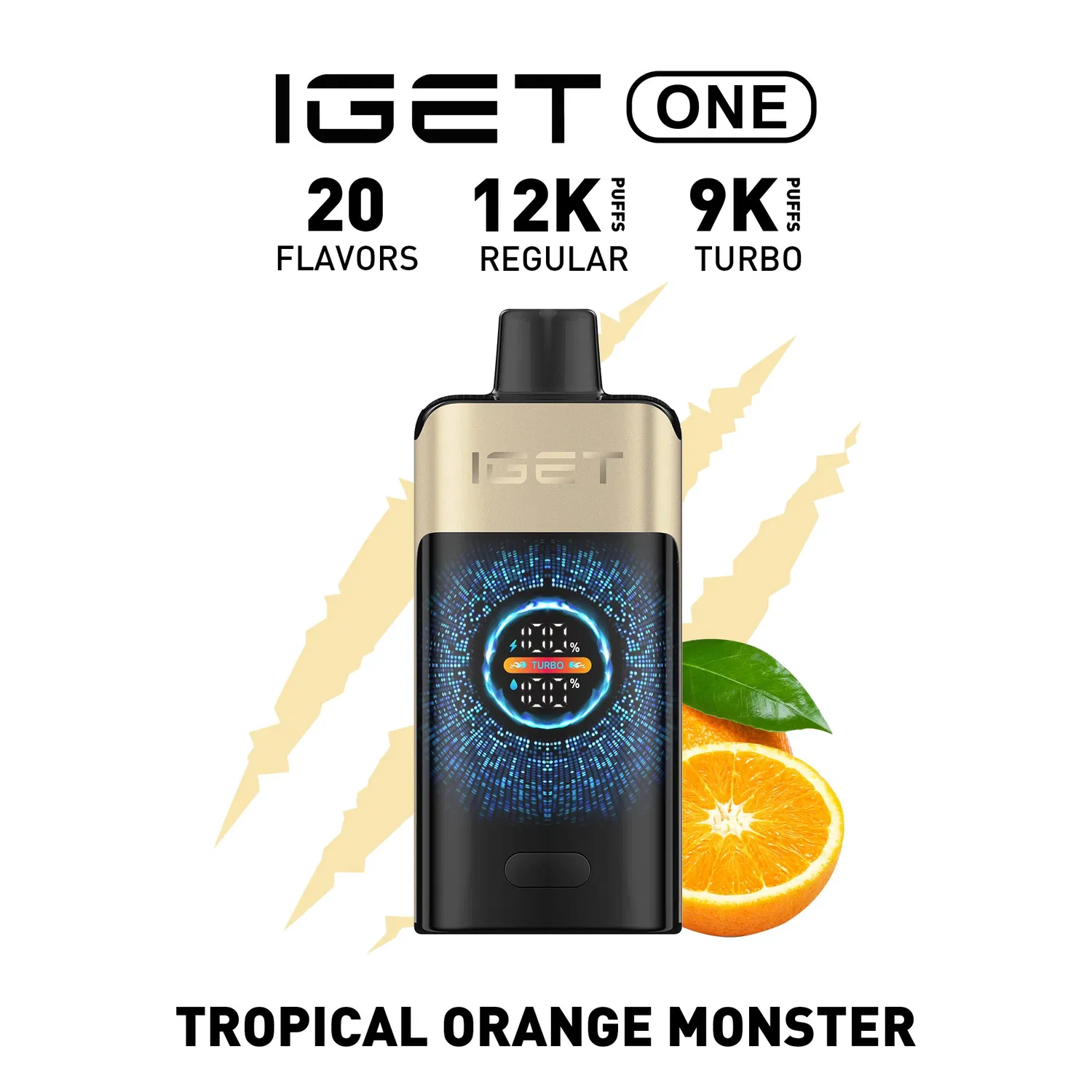 IGET ONE 12,000 Puffs - Tropical Orange Monster